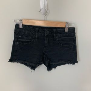 black American eagle jean shorts